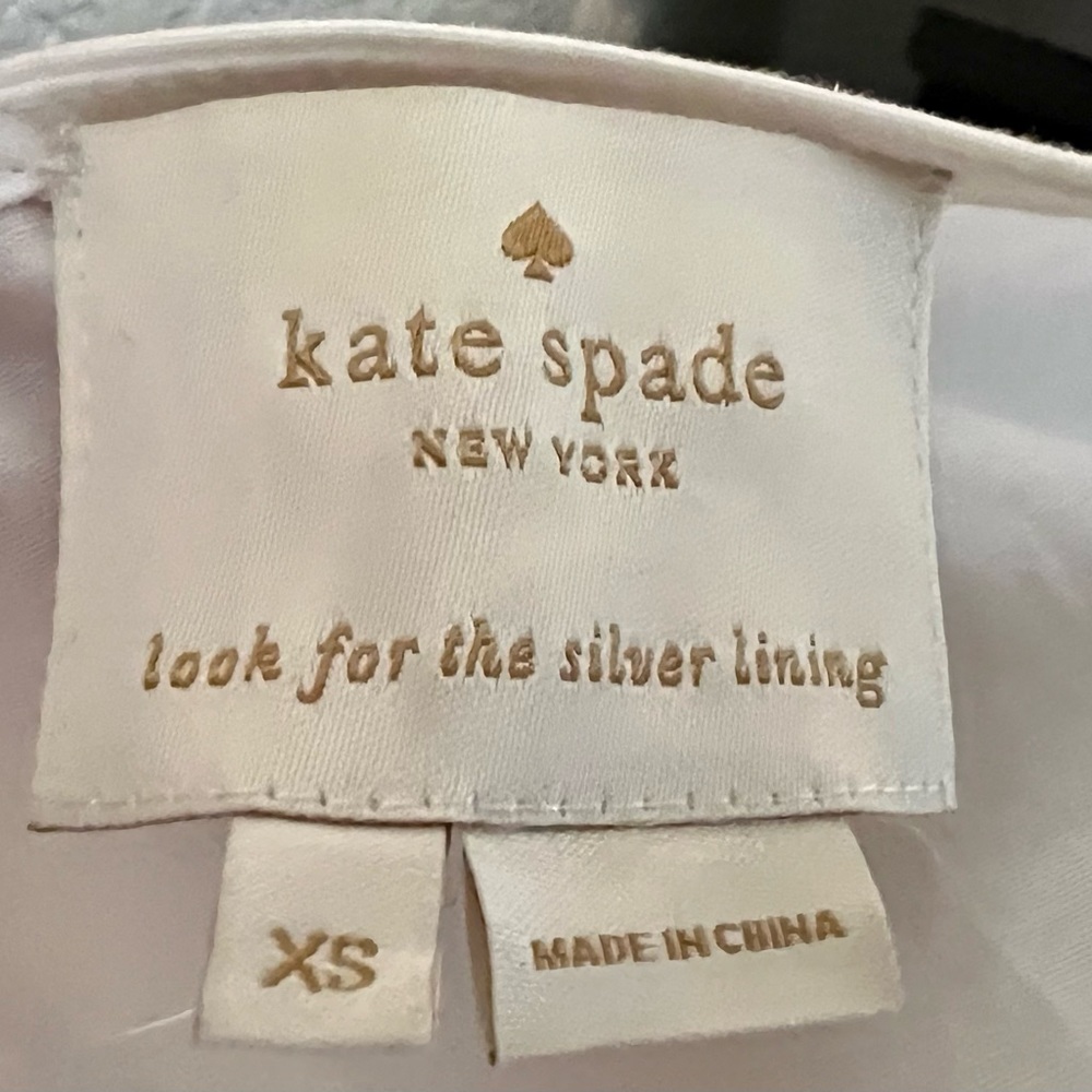Kate Spade Women’s White Smocked Poplin Dress NWT - Picture 3 of 3